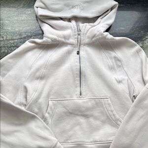 lululemon athletica White Scuba Hoodie